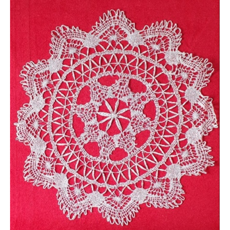 Rond handgemaakt kleedje